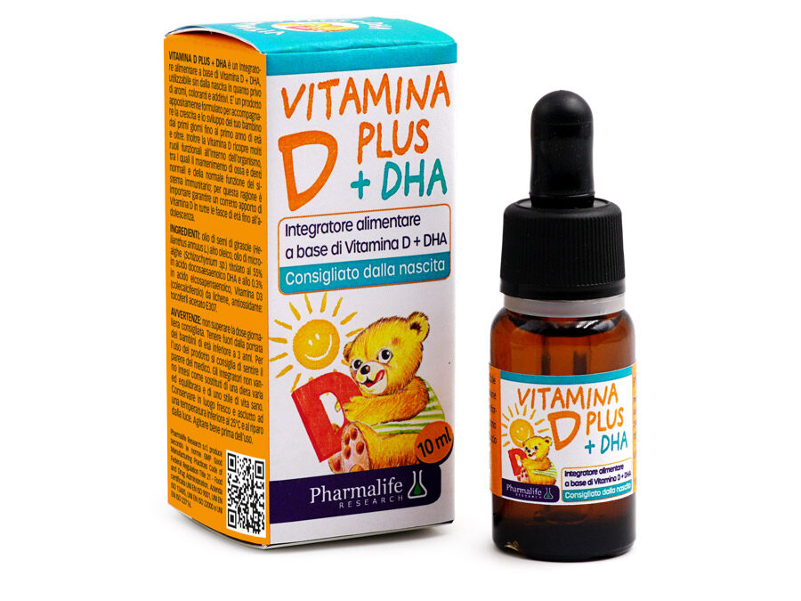 Vitamina D Plus + DHA Gocce